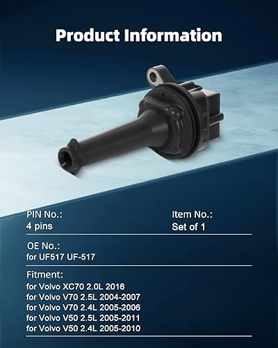 Vista 1298 de ECCPP Bobinas de encendido portátiles de repuesto para automóvil compatibles con Infiniti I30/para Nissan Maxima 3.0L V6 2000-2001 Reemplazo