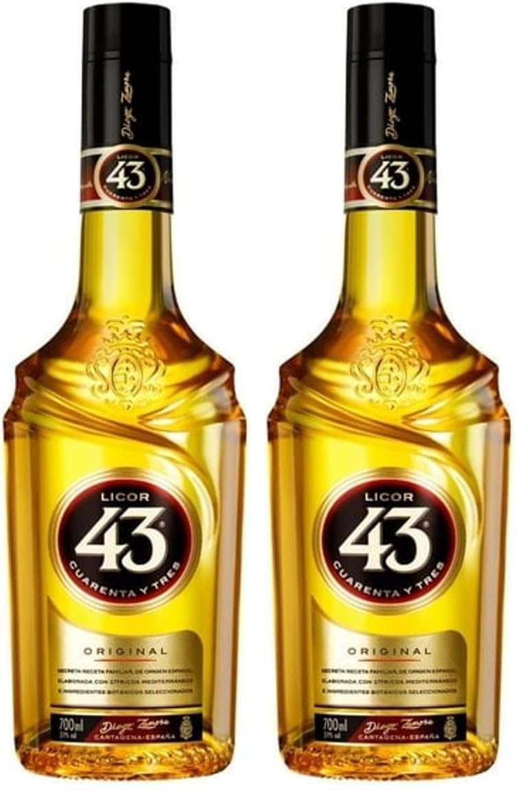 Licor 43 Original (1x0,7l) 31% vol., Aromen von Vanille, mediterranen Zitrusfrüchten und aromatischen Gewürzen, trinke ihn pur, auf Eis, mit Milch, mit Espresso oder als fruchtigen Longdrink