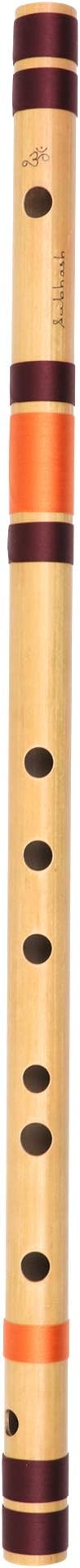 Punam Flutes G Base Right Hand Bansuri Size 25.65 Inches Natural