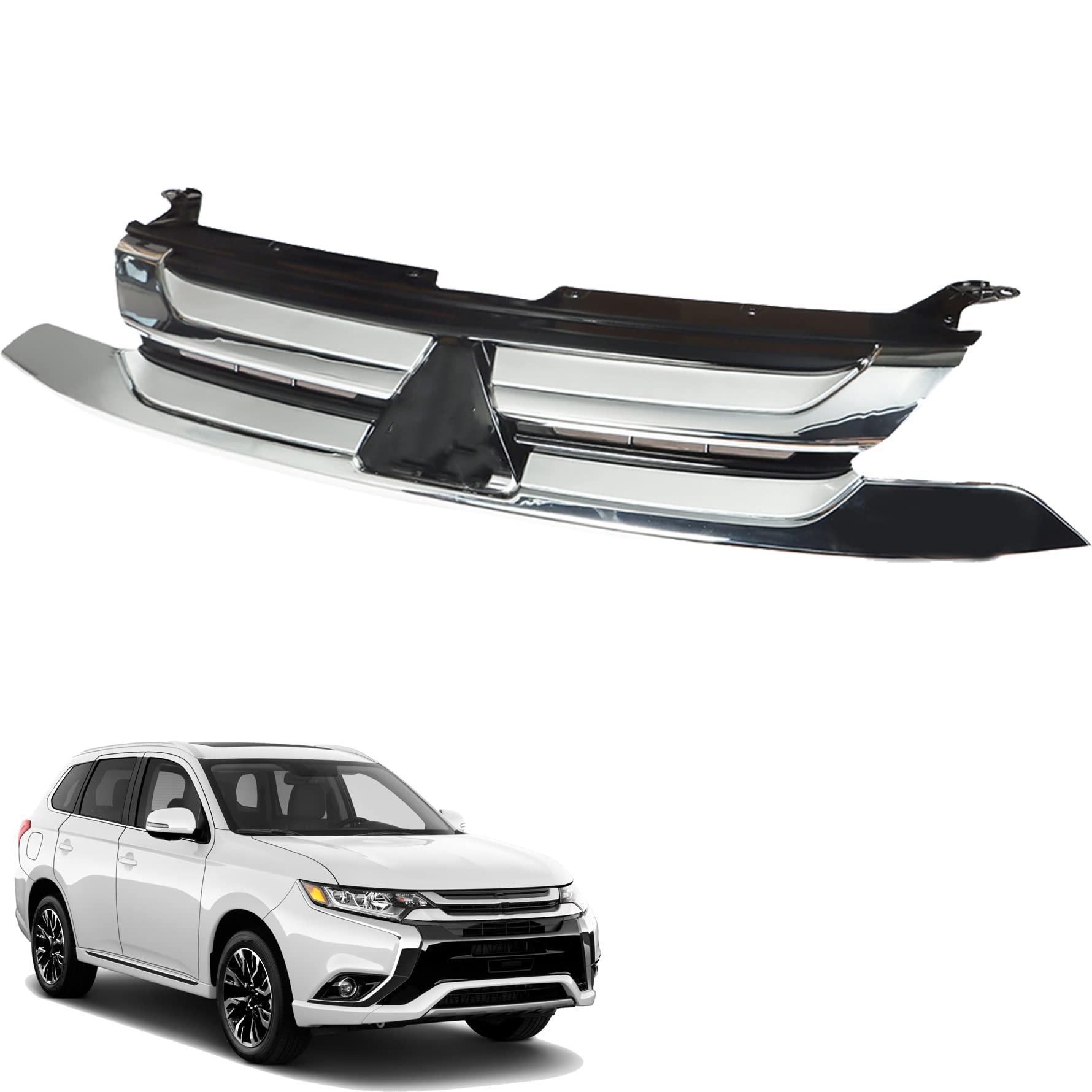 Amazon.com: munirater Front Upper Mesh Grille Grill Strip Trim