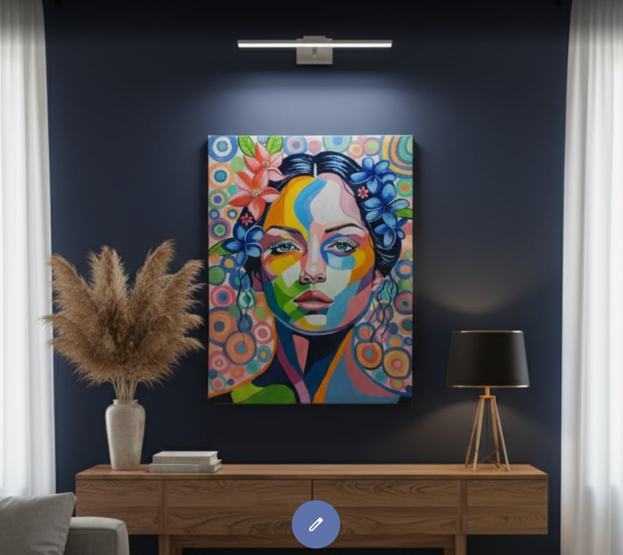 Radiant Sprit, Oil Painting Original Handmade