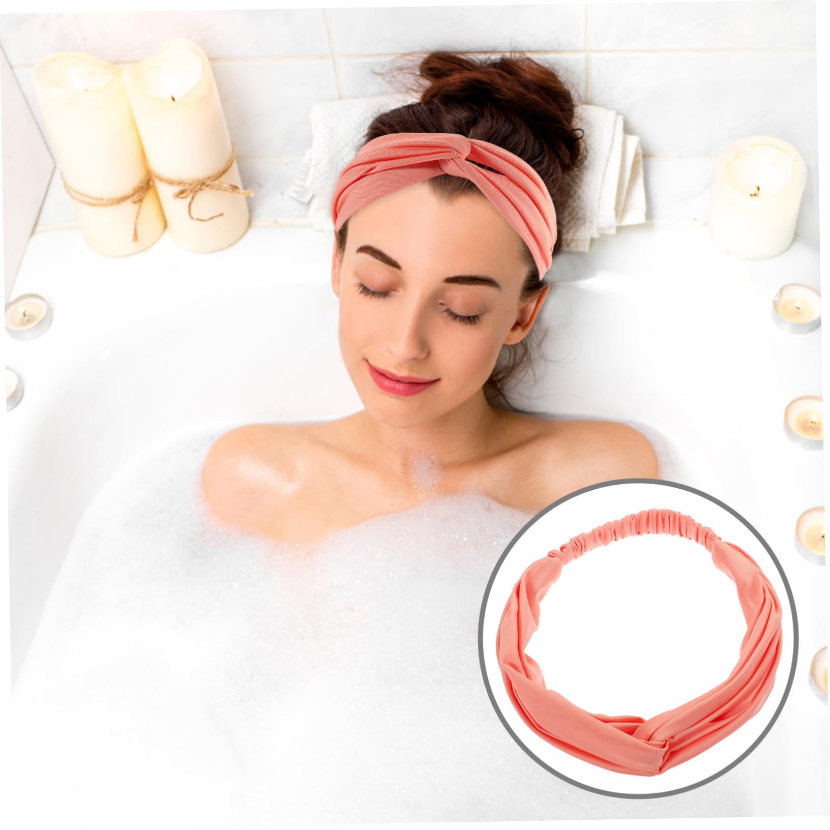 YARNOW 5 Piezas Diadema Deportiva Muñequeras Antideslizantes Banda De Sudor Profesional Diadema De Yoga Diadema De Sombrero De Bruja Aptitud Física Poliéster Multifunción Suministros