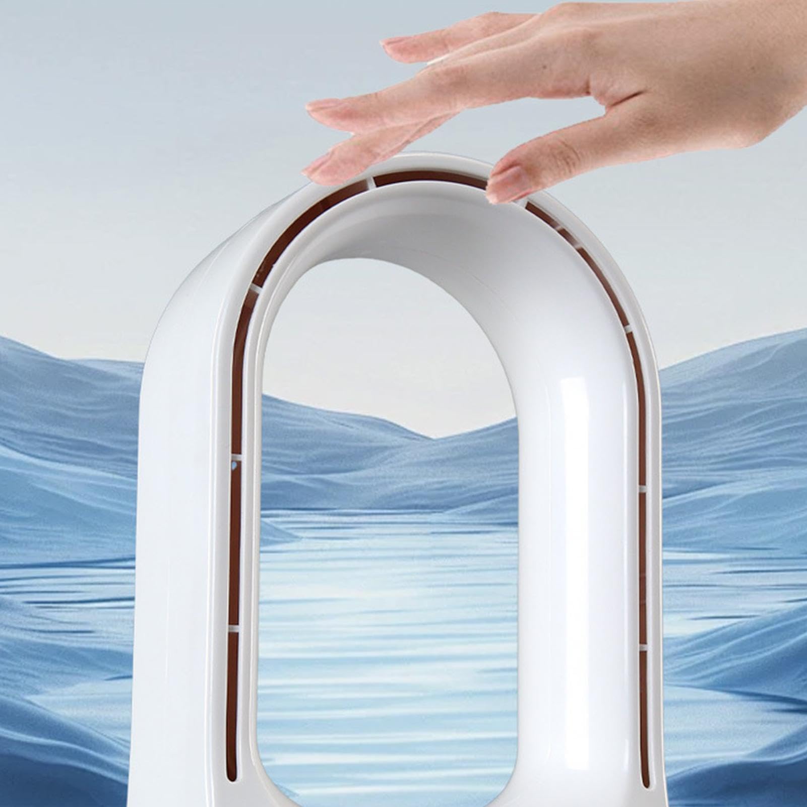 Ventilatore Senza Pale Tavolo Circolatore soffiante portatile oscillante | Ventilatore da tavolo senza pale multifunzione Per Casa Ufficio Soggiorno Camera Da Viaggio Campeggio Esterno