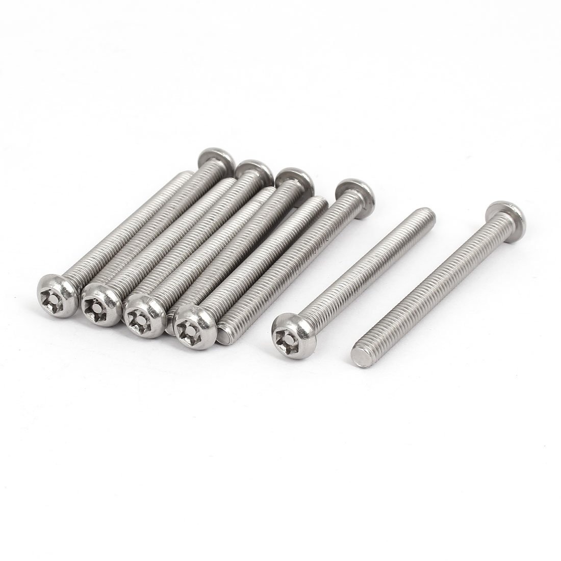 Uxcell Silver Sourcingmap M6x60mm 304 Stainless Steel Button Head Torx Security Tamper Proof Screws 10Pcs