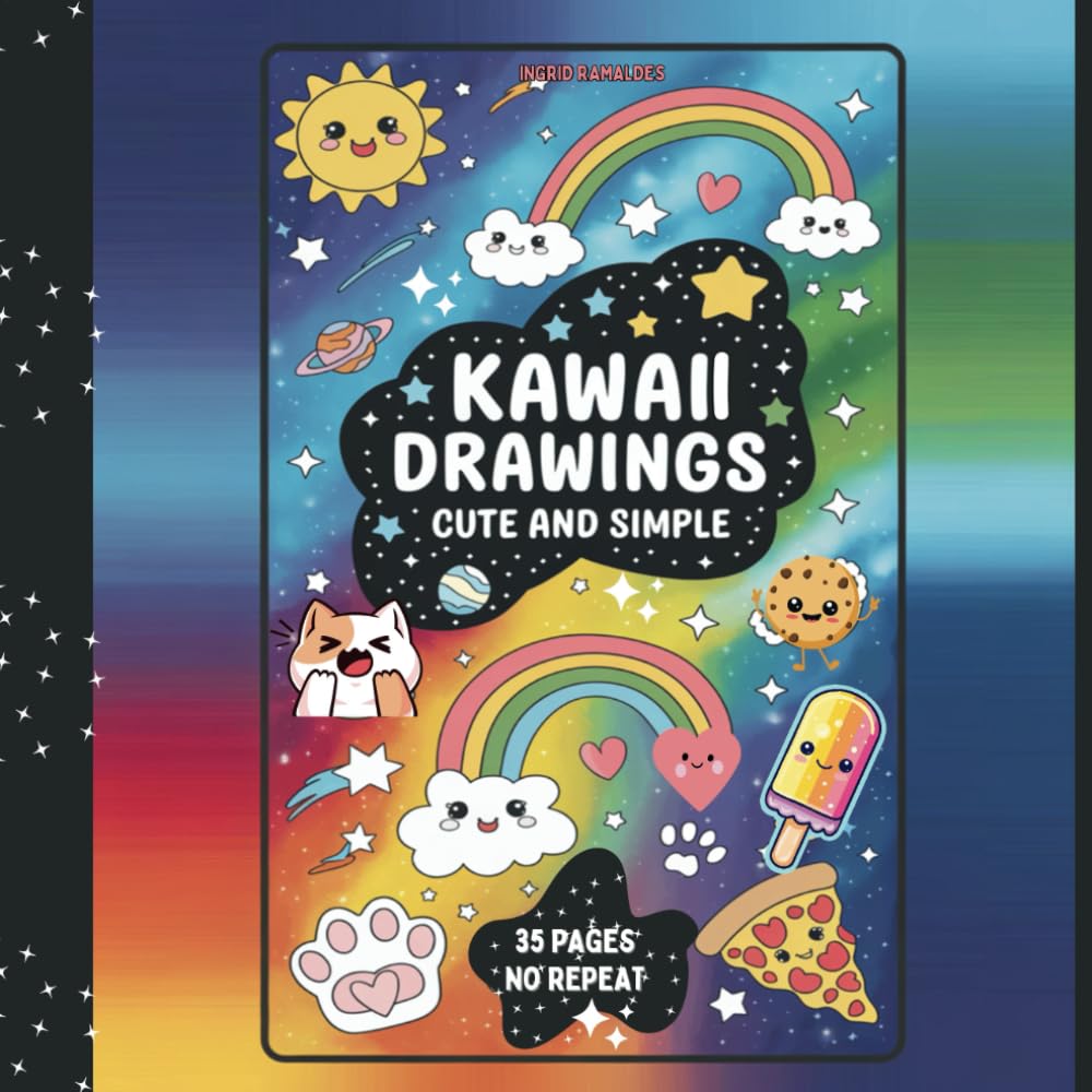 KAWAII DRAWINGS COLORING BOOK