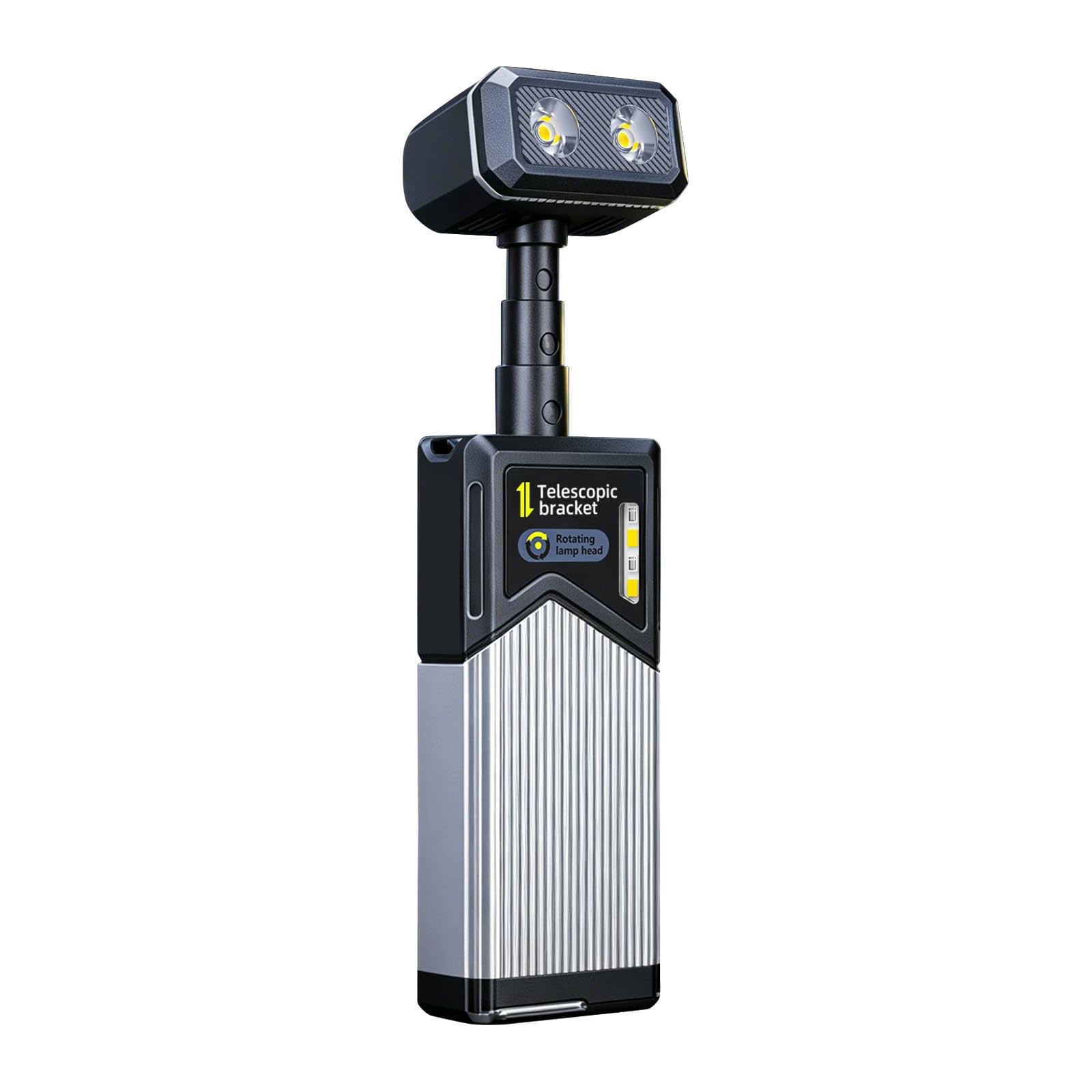 JumJam Rechargeable Work Lights, LED Flashlight with Magnetic Base, 270° Rotate Telescopic Work Light for Car Repair, Household and Workshop