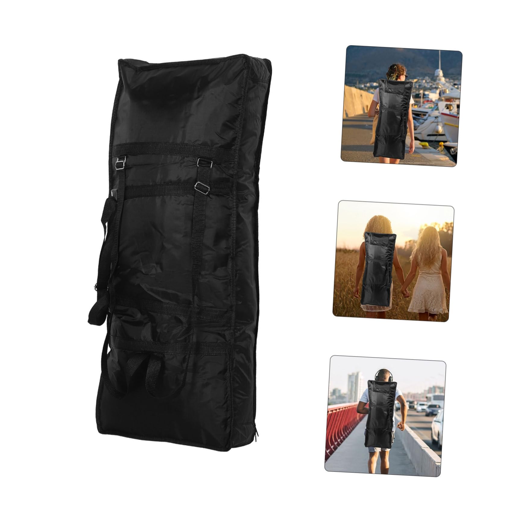 Borsa Elettronica per Argento 61 Imbottita Tastiera Tasti | Tessuto Oxford, Doppia Tracolla, Capienza Ampia per Spartiti e Accessori, Trasporto Comodo