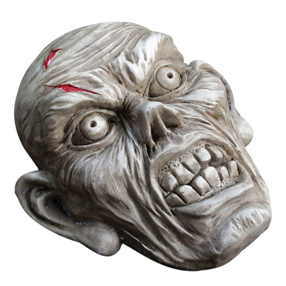 Baokuan 19*16.5Cm Zombie Halloween Decorations Realistic Zombie Lawn Groundbreaker Decoration,Head For Graveyard Garden Yard Haunted House Party Props,Outdoor Garden Party Props