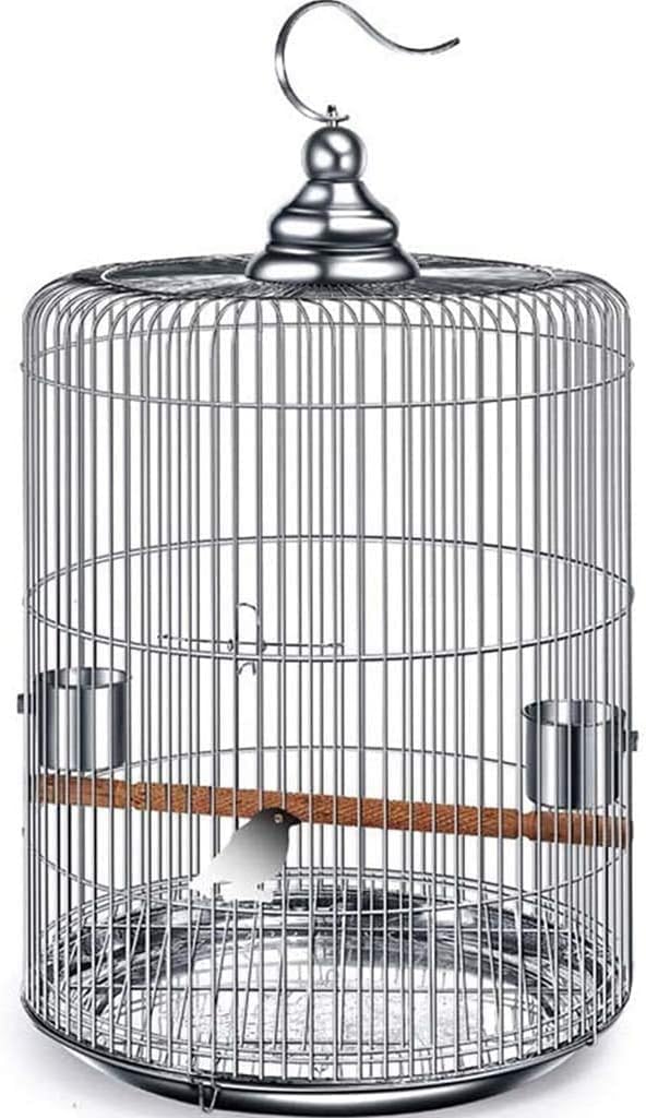 HTTGDGDH Professional Birdcage Pet Supplies Bird Carrier Gardening Decor Large Parrot Cage, Parrot Cages For Medium Birds, Stainless Steel Bird Cage, Large Travel Parrot Cage, Pig,29 * 33CM