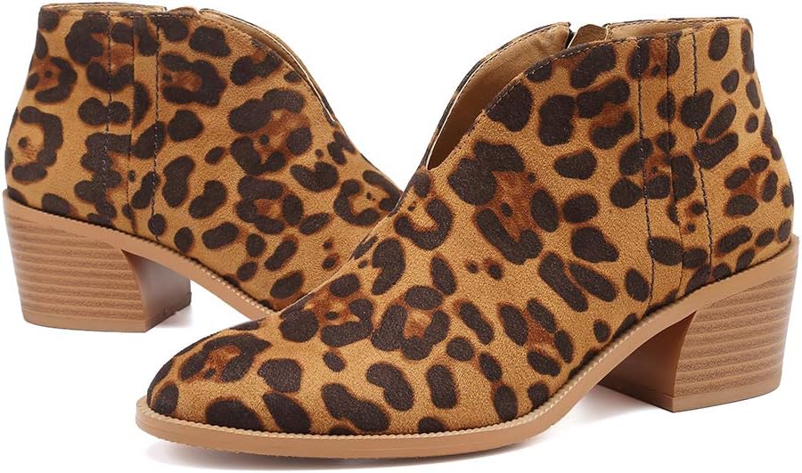 1 state leopard booties