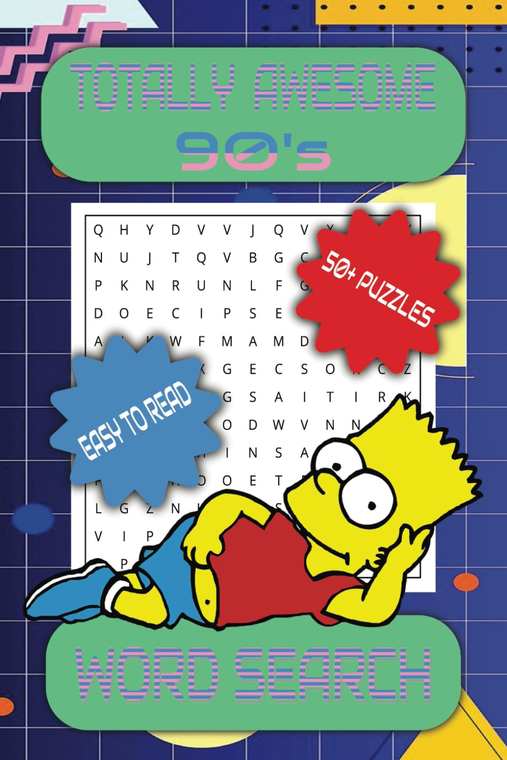 Totally Awesome 90's Word Search: A 90's Themed Word Find Puzzle Book for Adults, Seniors, and Teens
