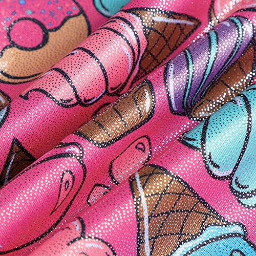 HOZIY Girls Gymnastics Leotards for Kids Tumbling Outfits Biketard Sparkle Adorable Pattern