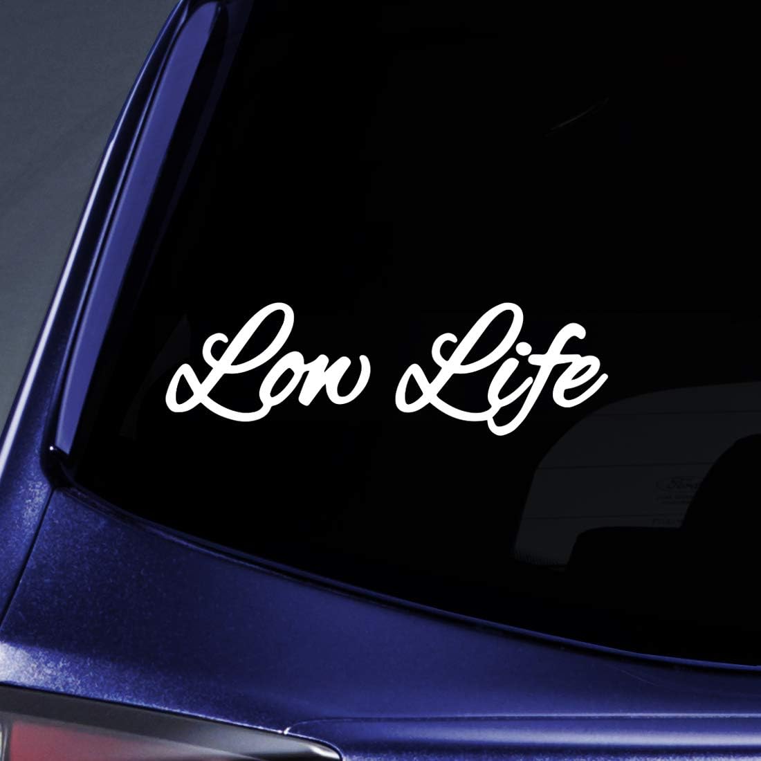 Amazon Com Bargain Max Decals Low Life Jdm Sticker Decal Notebook Car Laptop 8 White Automotive
