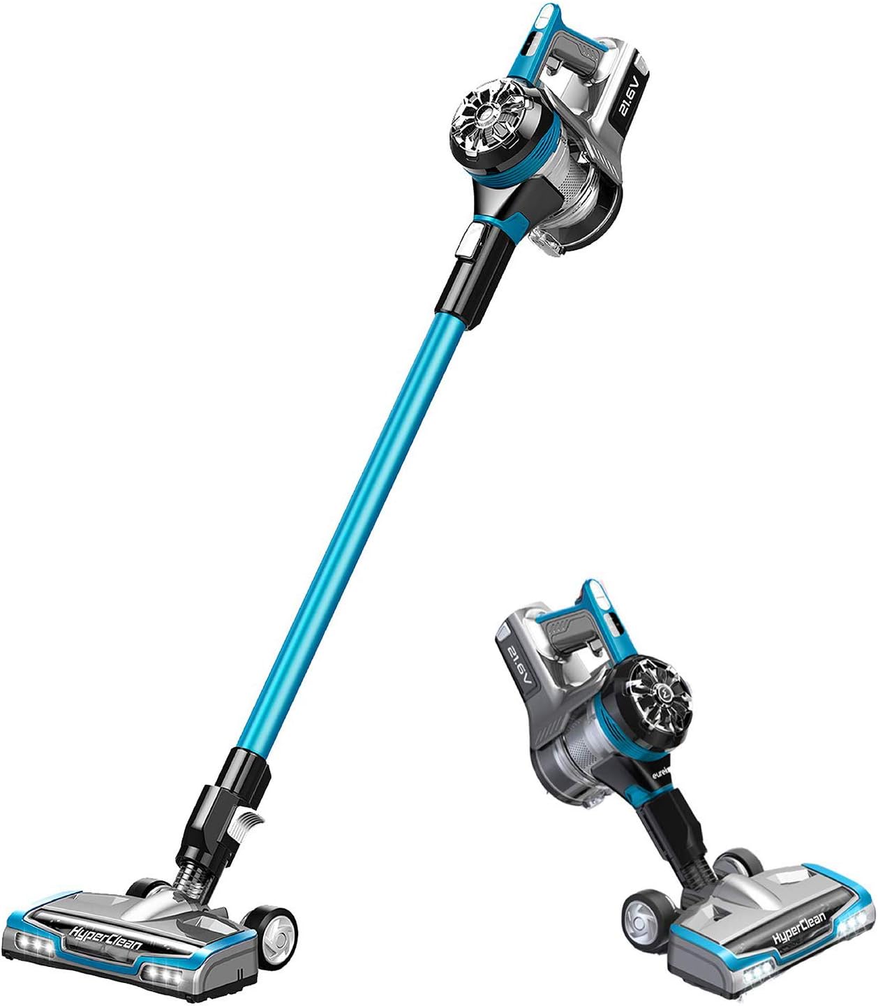 Eureka NEC222 HyperClean Cordless Vacuum Cleaner Multi-Floor Deep Clean with LED