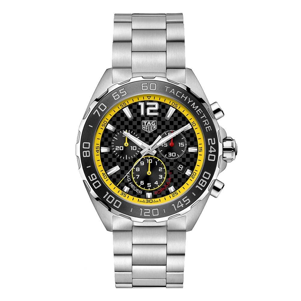TAG Heuer orologio Formula 1 43mm Nero cronografo quarzo Acciaio CAZ101AC.BA0842, bracelet