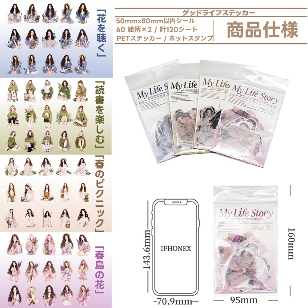 【O】Sweet Chest♡PETステッカー54枚＋α♡コラージュ素材 O】Sweet Chest♡PETステッカー54枚＋α♡コラージュ素材