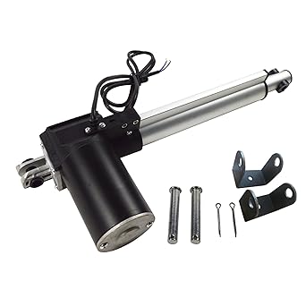 WYDDDARY Linear Actuator 17.72inch (450mm) Stroke 12V DC Heavy Duty 6000N/1320LB Actuators Controller with Mounting Bracket for Recliner Electric Sofa TV Table Lift