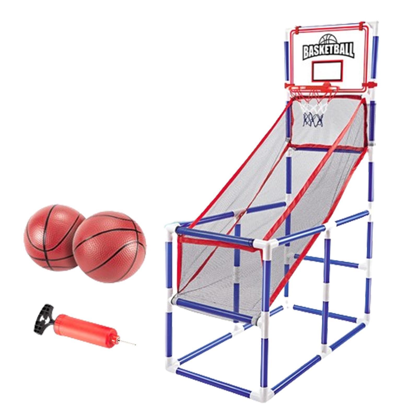 Tablero de Baloncesto Deportivo, Juego Arcade para niños, aro de Baloncesto para Interiores, Divertido, Altura Ajustable, Juguetes, Regalo de cumpleaños, Aventura, Kits , 2 Bolas