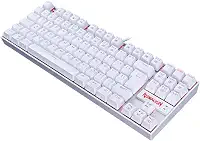 Teclado Mecanico Kumara Single Color Branco Switch Vermelho (K552W-2) - Redragon