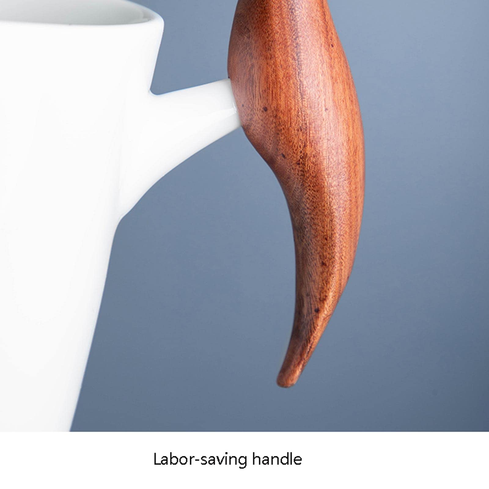 Kaffeetasse Kreative Haushalts-Keramik-Becher des Wassertasses Büro-Becher-Paar-Pair-Tasse 11.8 UNZEN Weiß Porzellantasse (Color : B)
