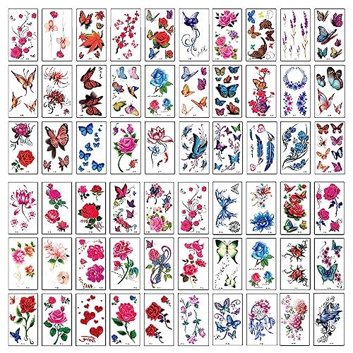 77 Fogli Tatuaggi Temporanei Chicano, Chicana Guadalupe Tatuaggio Finto Prigioniero Giorno Dei - Foto 3