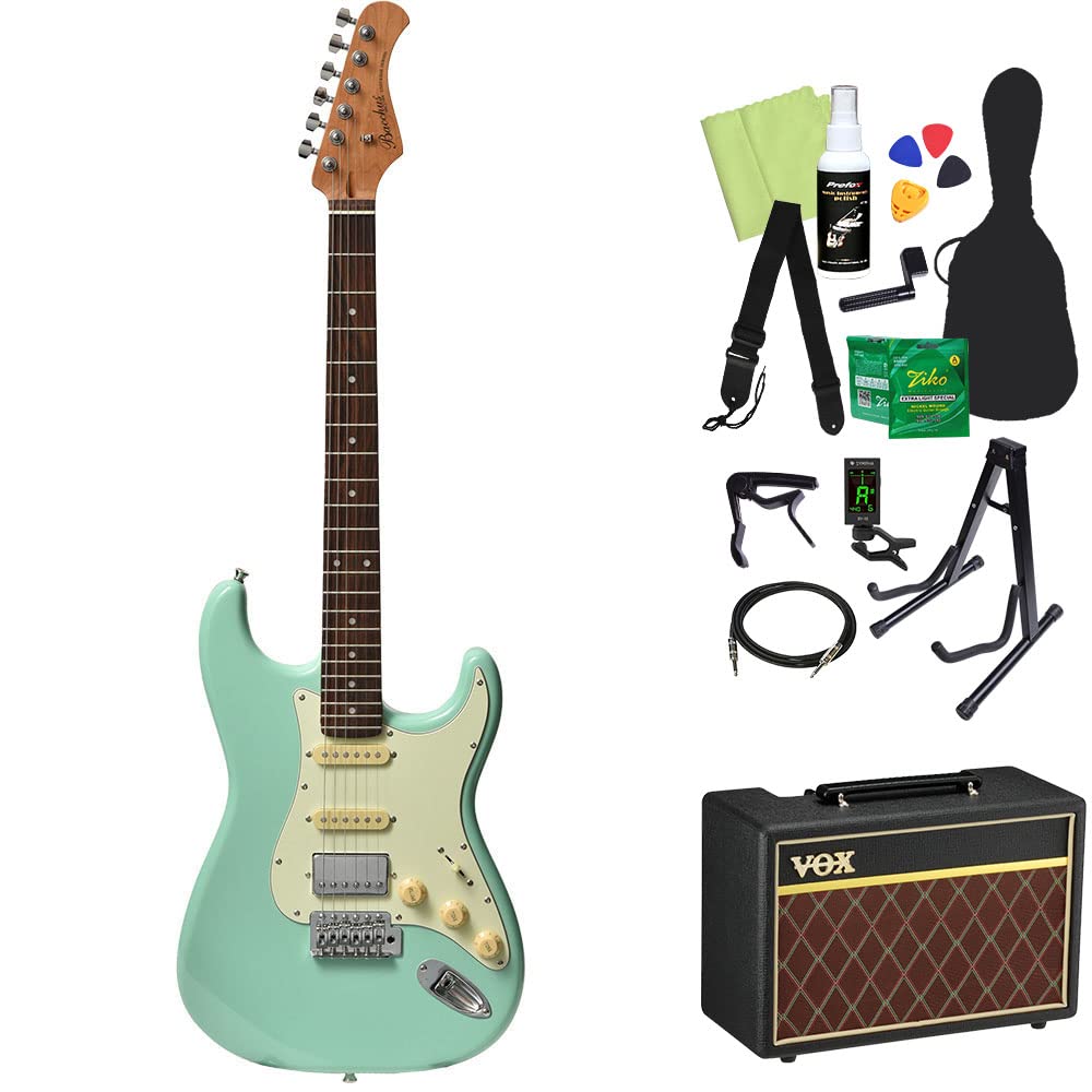 Amazon | Bacchus BST-2-RSM/R エレキギター初心者14点セット 【VOX