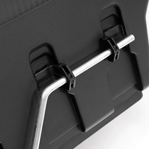 Miniatura 6 de PIT66 Caja de herramientas de almacenamiento con cerradura para caja de camión, compatible con Toyota Tacoma 2005-2021, color negro, lado derecho