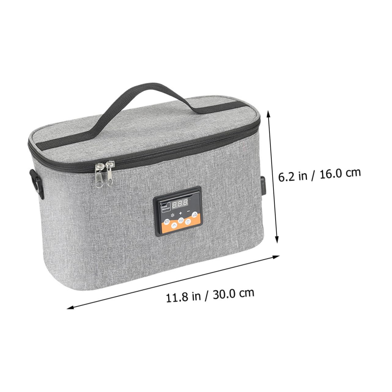 ULTECHNOVO Chauffe-biberon Portable 8l en Tissu Oxford, Affichage la Température Instantanée, Prise 12v et Sangle, pour Voiture et Extérieur