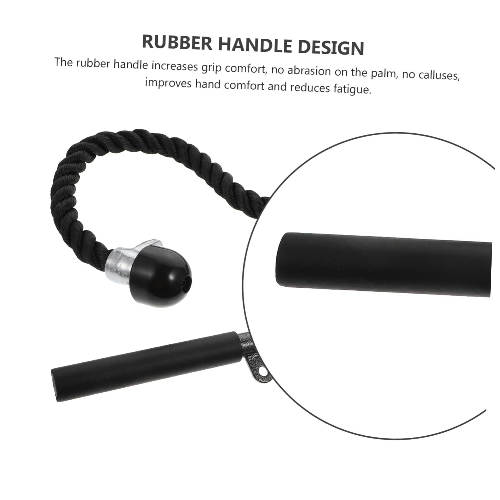 SUPVOX Dispositivo di Allenamento con Cavo per Tricipiti 2 Pezzi Corda Resistente per Bodybuilding Corda da Trazione Resistente allo Strappo