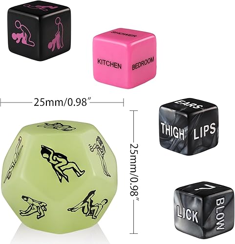 Miniatura 2 de Dados sexuales para parejas adultas, juegos sexuales, juguetes sexuales para parejas, dados sexuales nocturnos, juguetes sexuales y juegos para