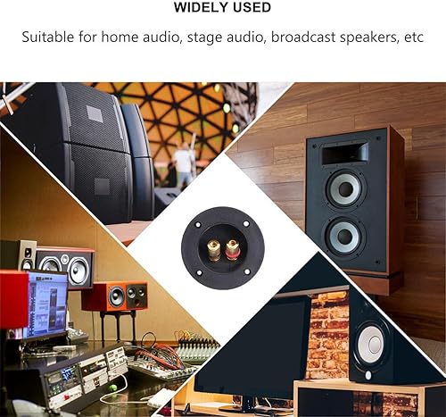 Miniatura 3 de SAFIGLE Caja de altavoz de taza de subwoofer -Way - Altavoz Conector de bricolaje en altavoces de resorte Kits de accesorios de sonido de empuje