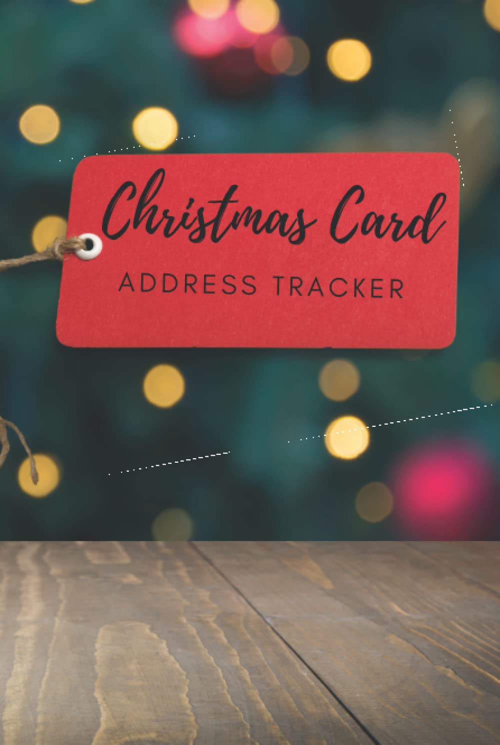 Hard Cover Christmas Card List Tracker Address Organizer Book 6x9 105 Pages