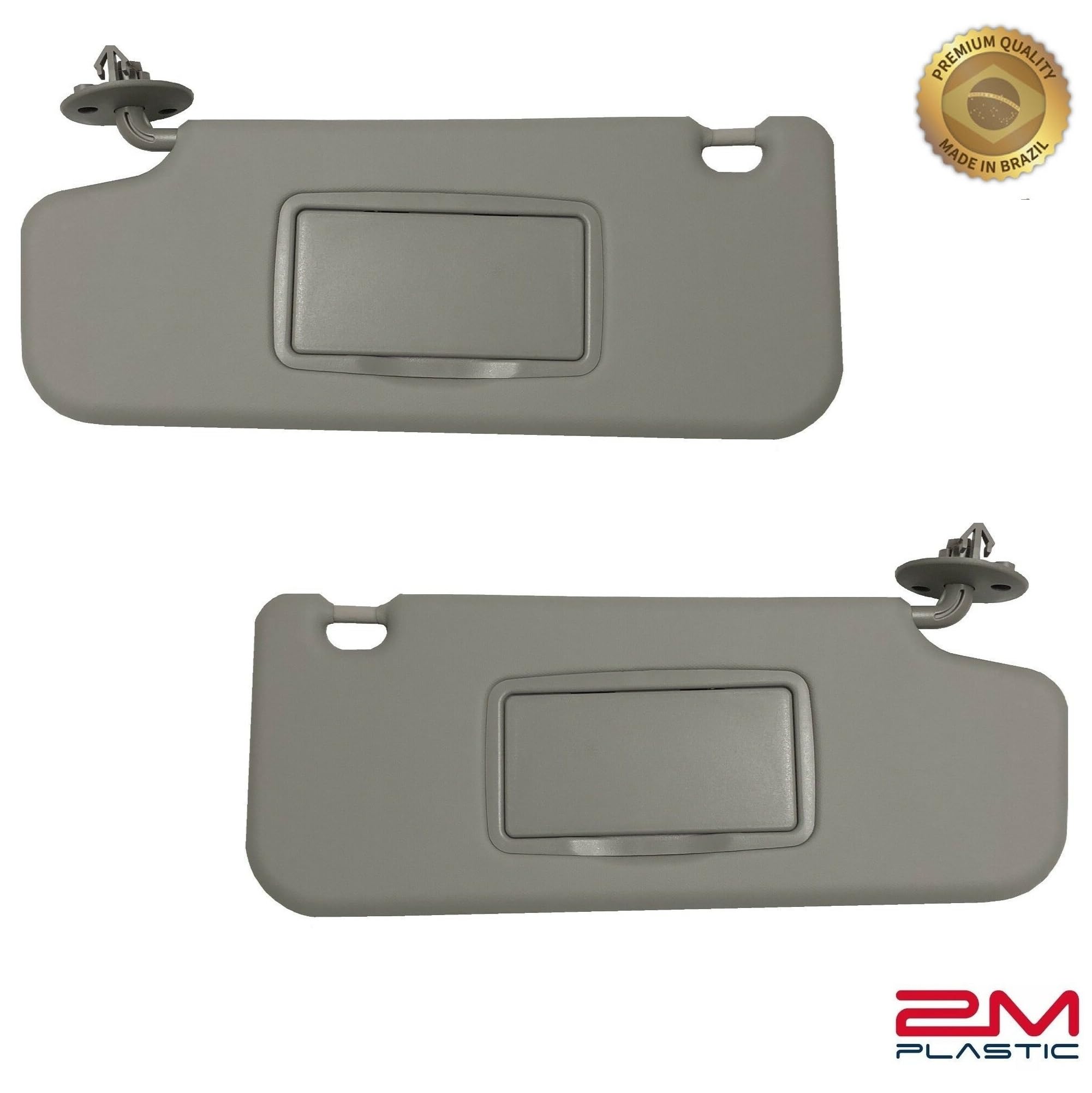 Osłona przeciwsłoneczna pasuje do Chevy Sonic 2012-2020 Spark 2011-2022 szara marka zamienna 2M PLASTIC (szara - para)