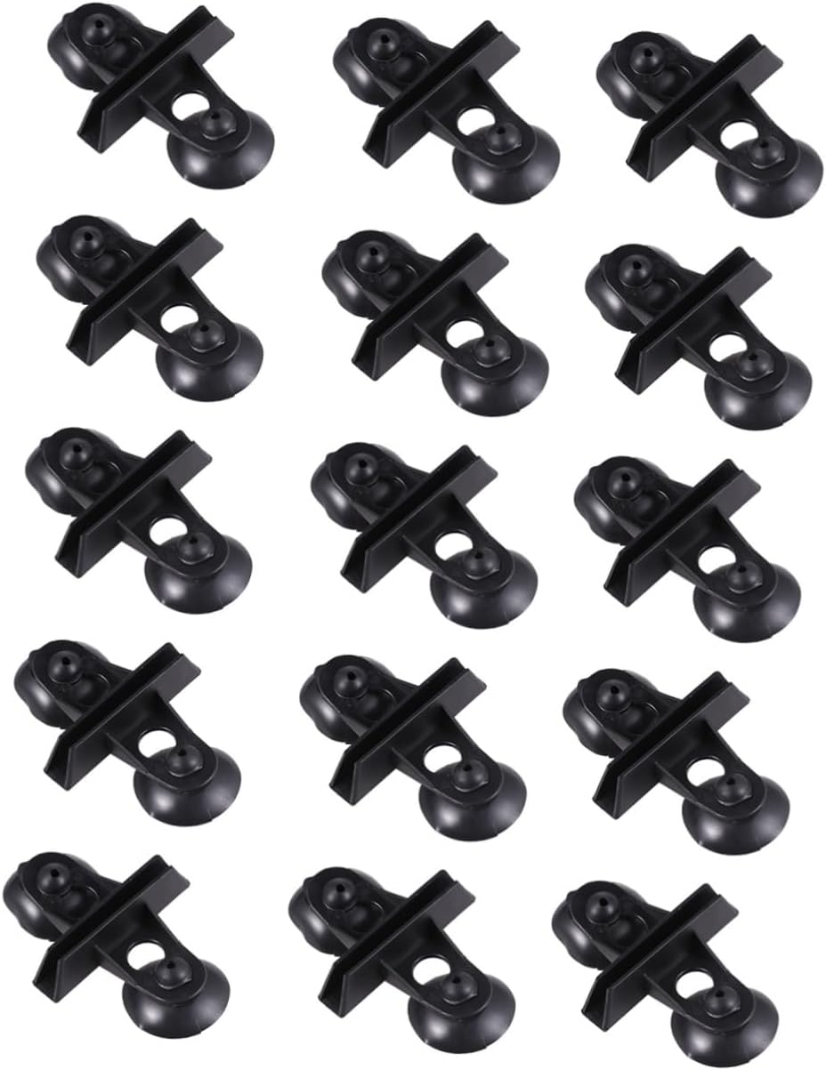 UPKOCH 15pcs Aquarium Divider Cups Plastic Clips for Fish Tank Separation Black for Aquariums and