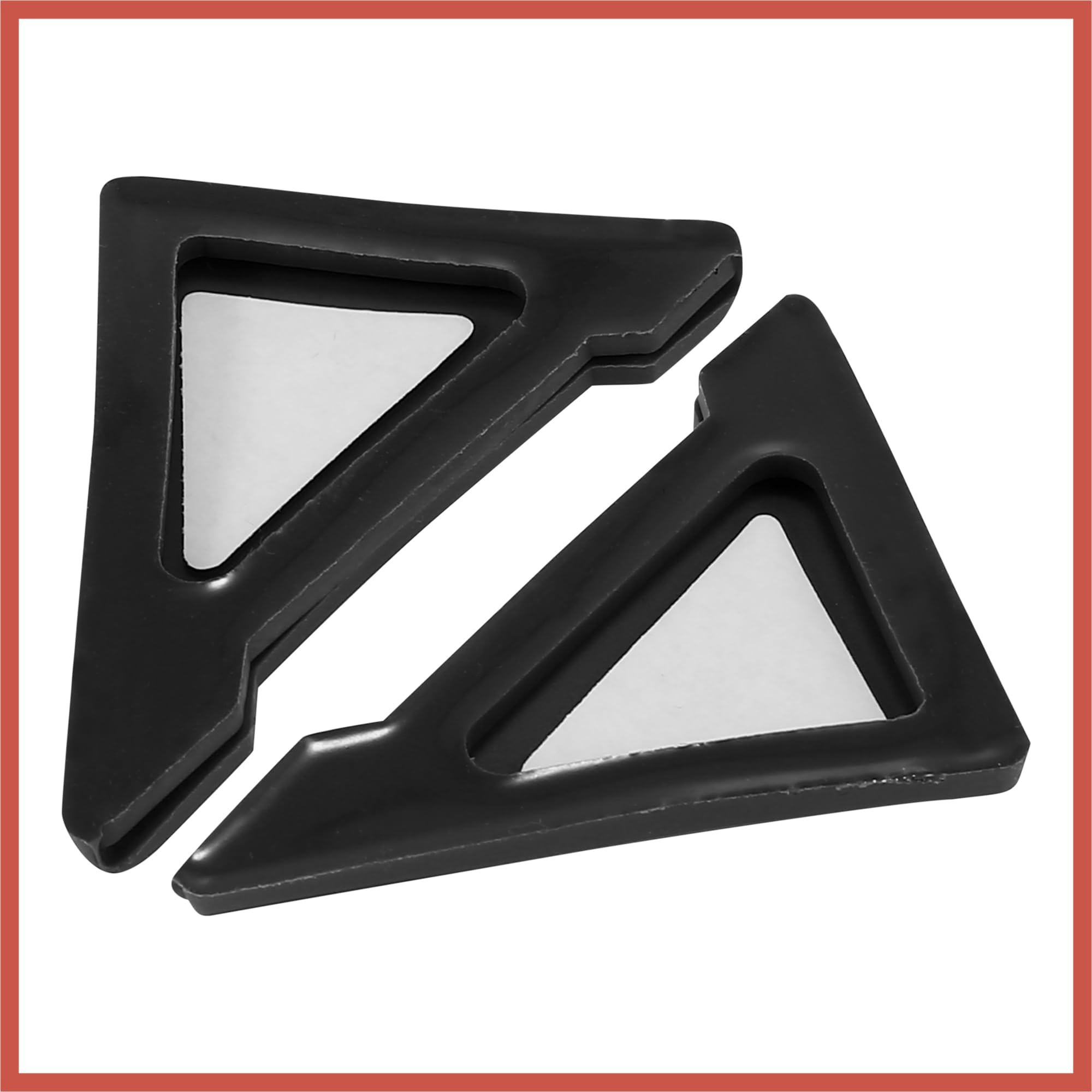 ACROPIX 2 protectores universales de PVC para bordes de esquina de puerta de coche, color negro