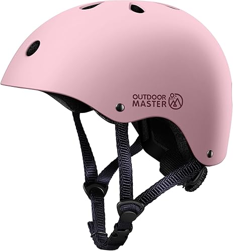 Miniatura 7 de OutdoorMaster Casco de bicicleta para jóvenes y niños, casco ajustable para patineta multideportivo con forro extraíble para bicicleta de