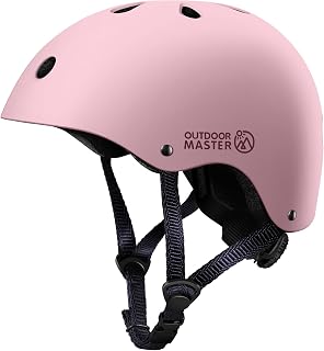 OutdoorMaster Kids Bike Helmet, Adjustable for Cycling & Skating | ABS shell + EPS foam, Breathable washable liners, CPSC certified, Adjustable dial & strap, Toddler to youth fit