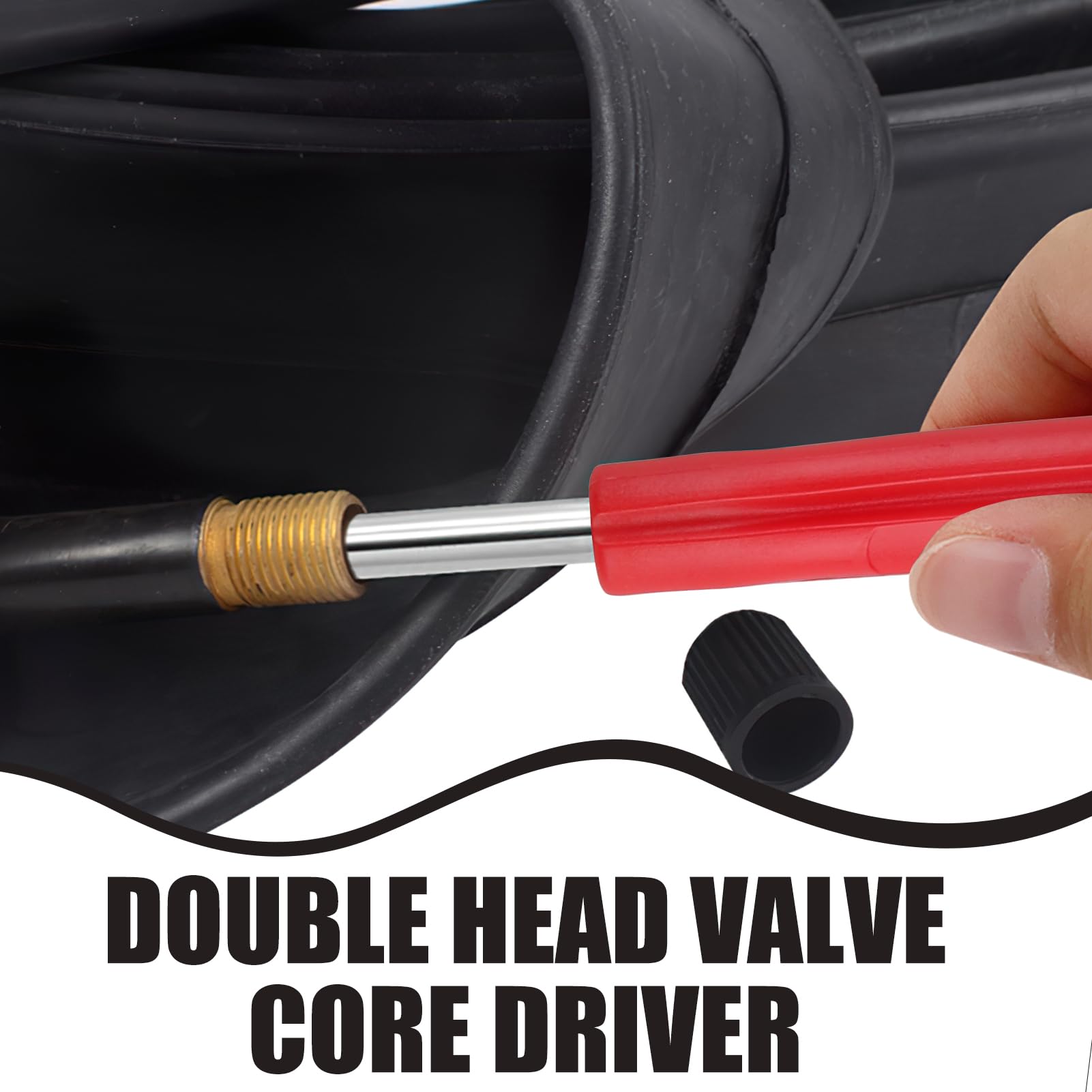 JEYORZY 44 Pcs Kit D'outils De Réparation De Valve De Pneu De Voiture, Demonte Obus Valve, Outil Retrait Valve, Demonte Pneu Voiture Valve Pneu Outil De Reparation Pour Voitures, Camions, Vélos, Motos