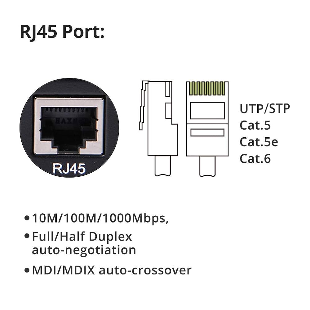 Gigabit Ethernet Fiber Media Converter, With 1000Base SX SFP LC Transceiver-10/100/1000Base-Tx