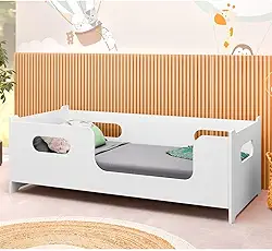Conjunto Cama Solteiro Master Com Colchão Mdf - Branca