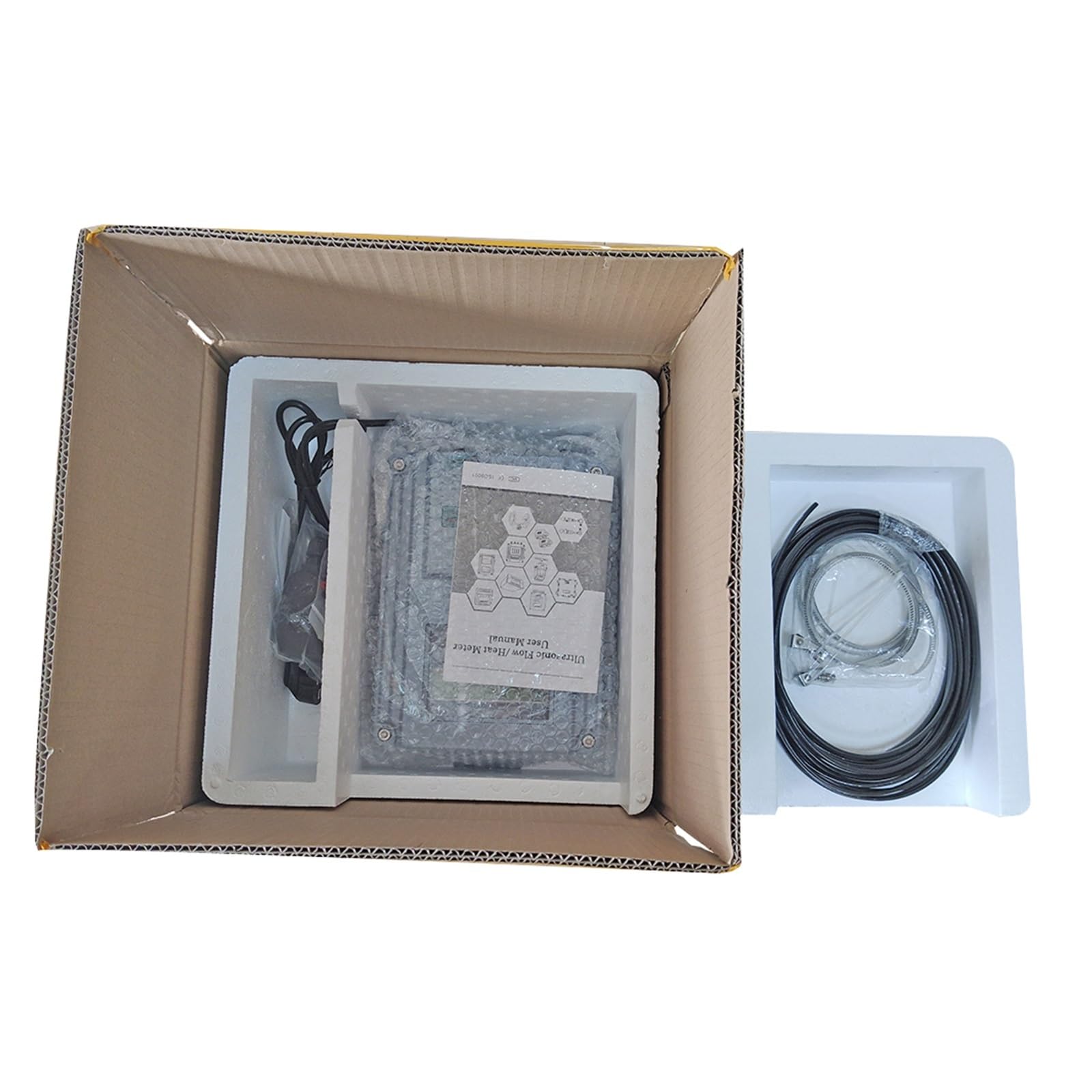 Medidor de flujo de agua TDS-100F con sensor transductor M2 (DN50 ~ DN700 mm, 0-160 ℃), medidor de flujo ultrasónico de líquido digital portátil - Larga duración