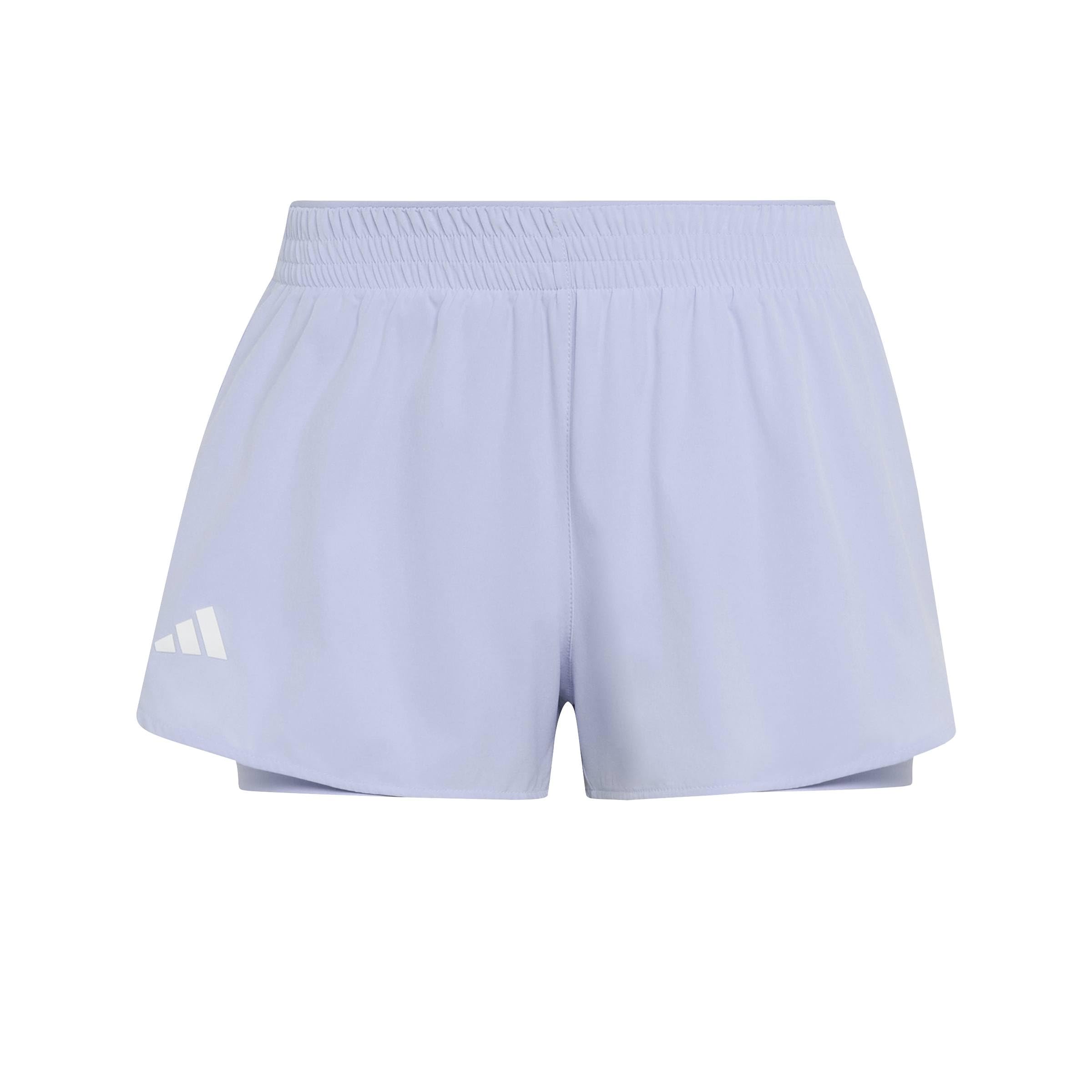 adidas Women's Tennis Climacool 2In1 Match Shorts, Violet Tone, L
