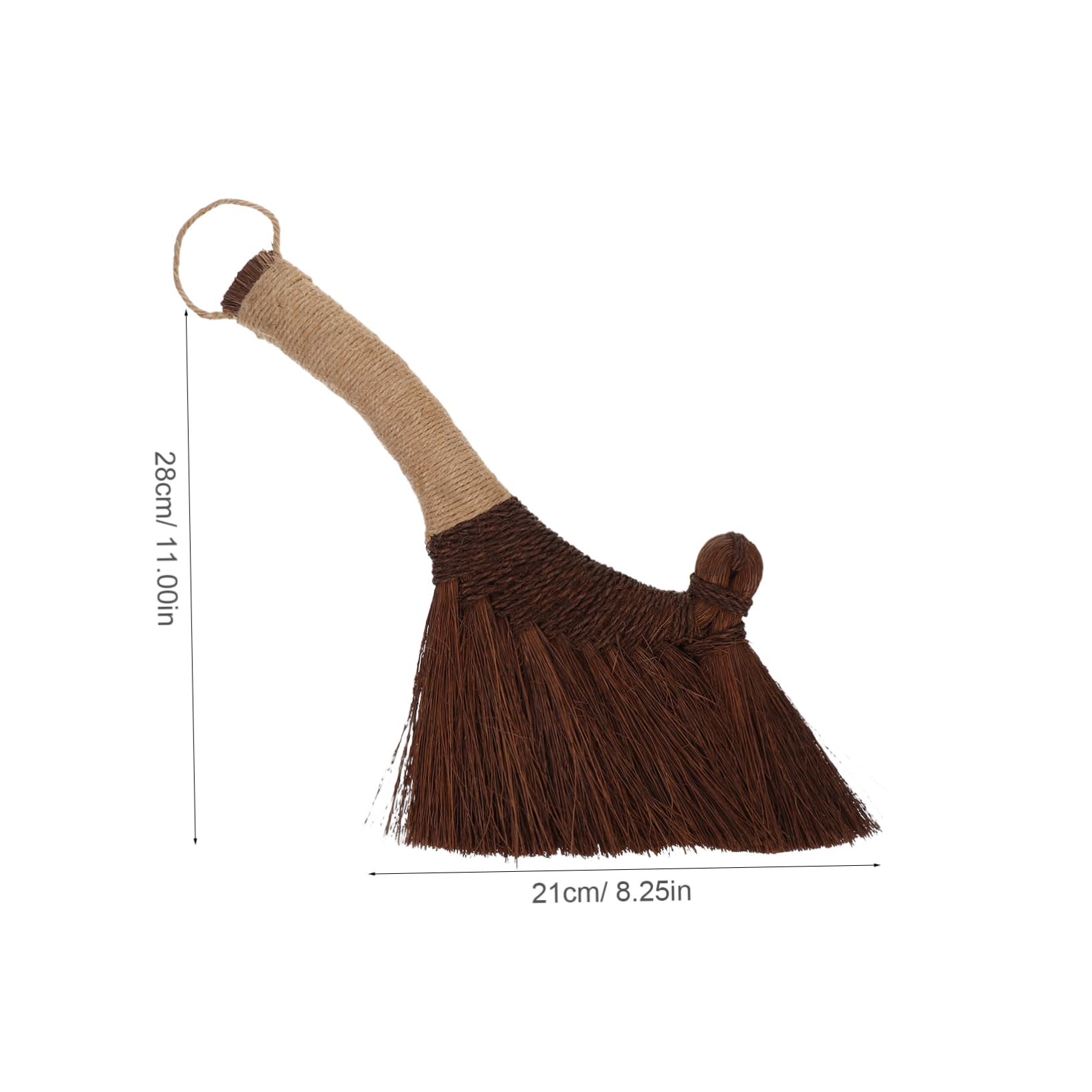 ULTECHNOVO Desk Mini Dust Mop Vietnamese Straw Broom Corner Cleaning Brush Brooms for Sweeping Indoor for Dust Removal