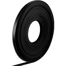 Tellegloww Black Magnetic Tape Roll Thin Strips, 1/4 in X 20 ft, 1 Pcs