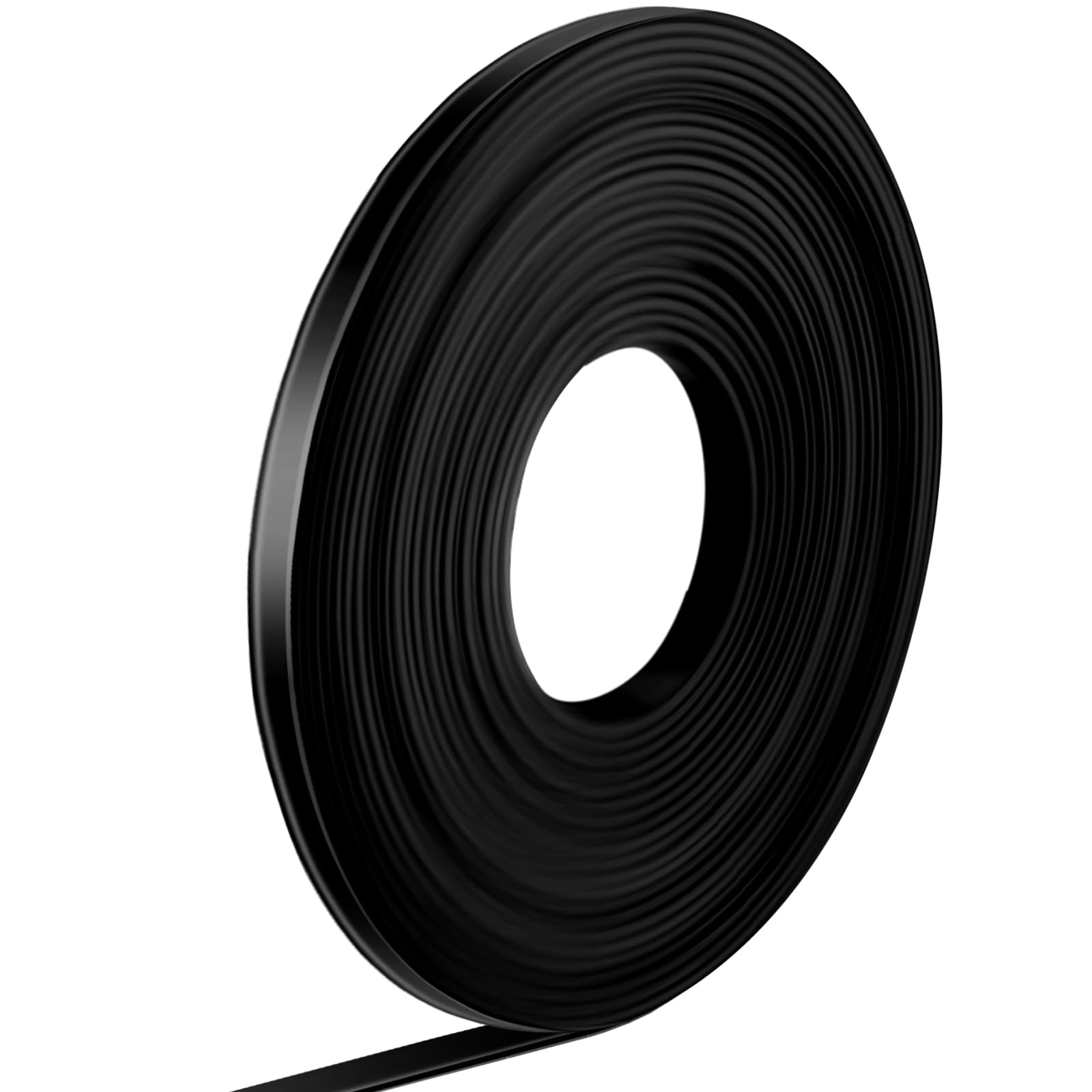 Tellegloww Black Magnetic Tape Roll Thin Strips, 1/4 in X 20 ft, 1 Pcs