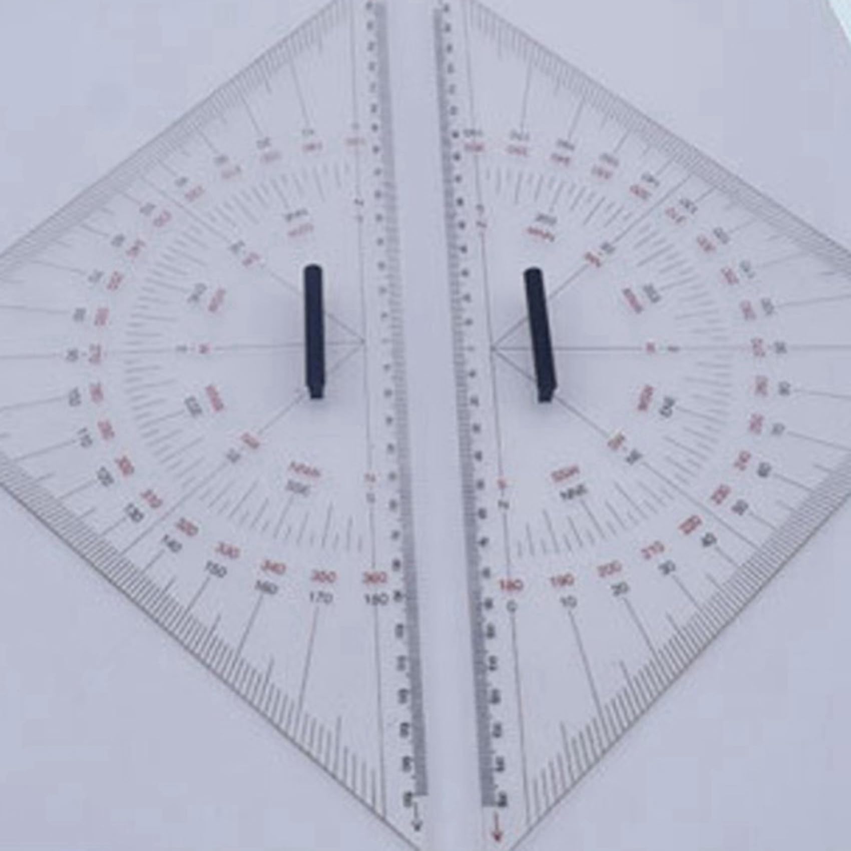 10X Diagrammzeichnung Dreieckslineal für Schiffszeichnung 300 mm Großes Dreieckslineal für Die Entfernungsmessung