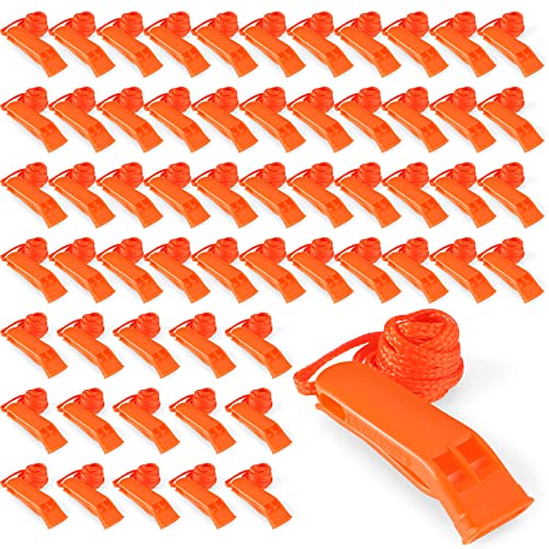 Sotiff-Emergency-Whistle-with-Lanyard-Safety-Whistle-Loud-Survival-Whistle-Plastic-Whistle-for-Camping-Hiking-Hunting-Boating-Survival-Rescue-Signaling
