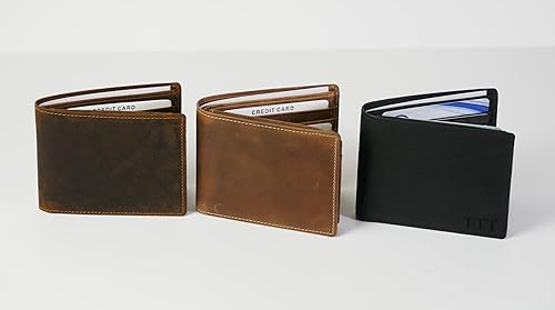 Miniatura 9 de Carteras personalizadas para hombres regalos personalizados para hombres cartera personalizada para hombres cuero de grano completo grabado