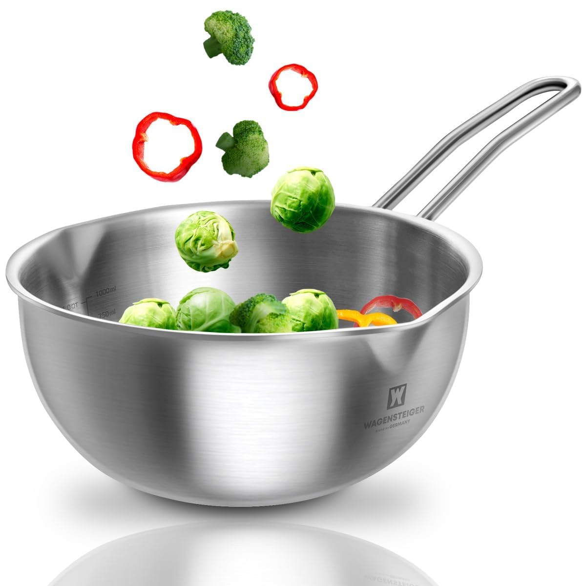 Amazon.com: WAGENSTEIGER Mini Wok 200mm Stainless Steel, 3-Ply