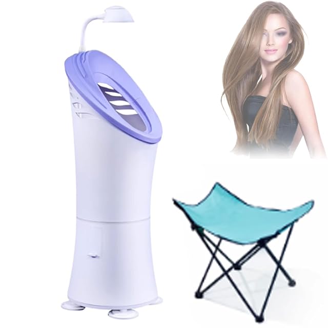 Horizontal Hair Dryer 1400W Portable Floor Stand Hairdryer 360 Hair Drying Hair Care Facial Moisturizing with Lounge Chair